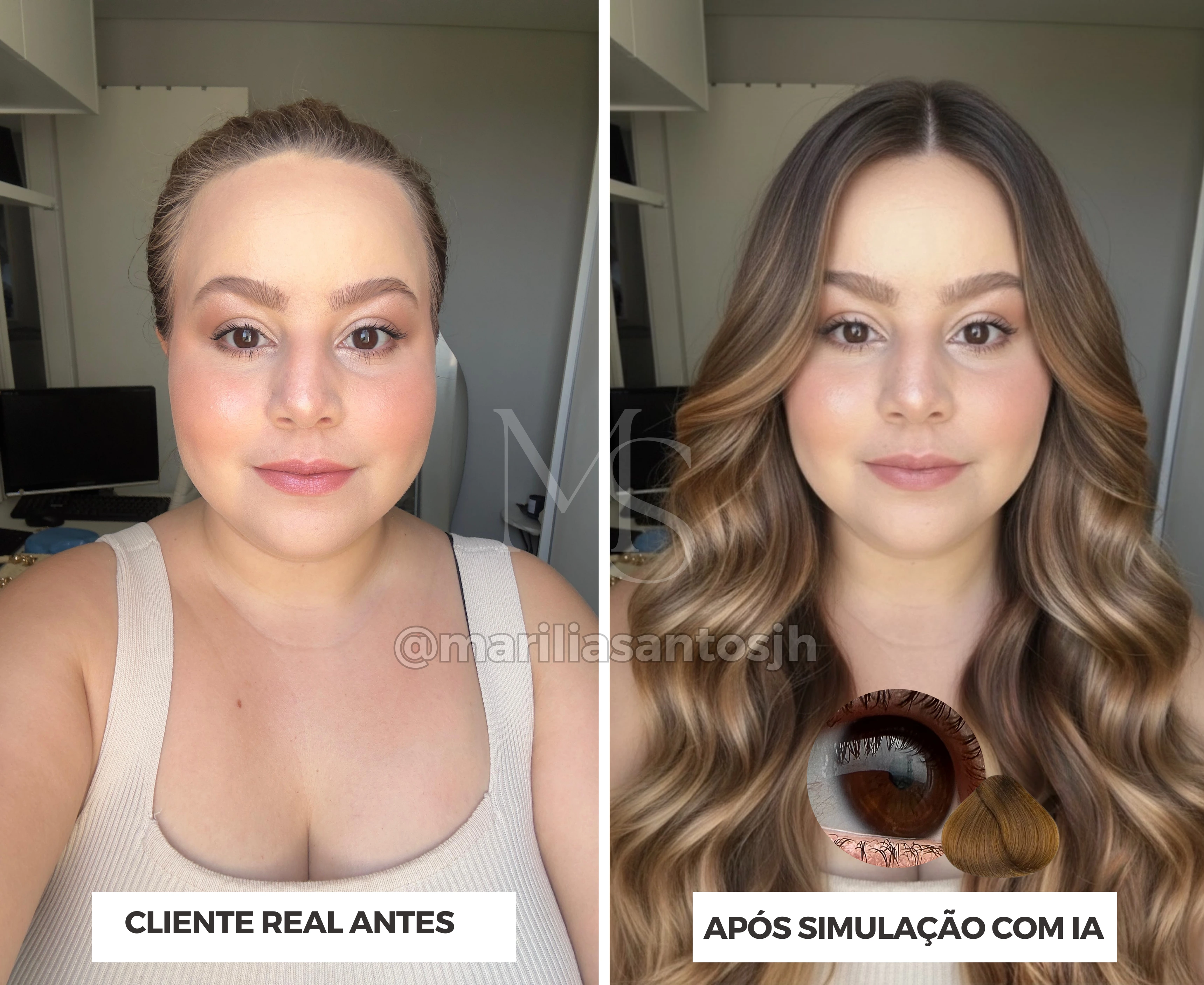 Simulação capilar com IA 2